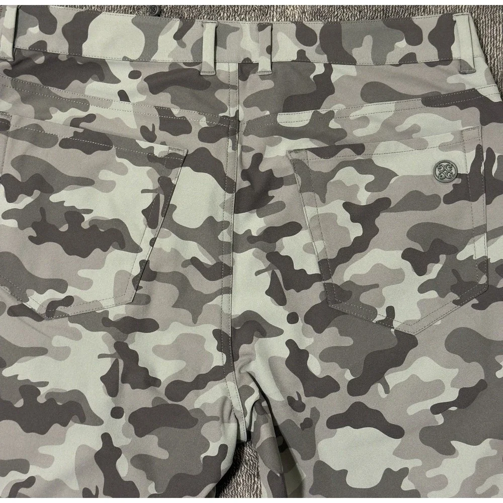 G/Fore Camo Golf Pants Men's Size 32/32‎ Green 5 Pocket Way Stretch